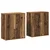 Kreveta 2 pcs Staro drvo 60 x 31 x 70 cm Konstruirano drvo