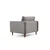 Atelier del Sofa Fotelja Rome 105x85x90cm, Svetlosiva