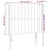 Vidaxl LED posteljno vzglavje temno rjavo 103x16x118/128 cm blago