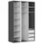 Garderobna omara Flex Set ?228 - 150 cm