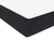 Vidaxl Box spring postelja z vzmetnico LED črna 160x210 cm žamet
