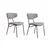 HANAH HOME Set 2 stolice Nancy Grey Black