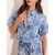 Lipsy Bluza Cornelli Bubble nebeško modra/bela