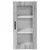 Zidni stakleni ormarić PORTO 2 pcs Siva Sonoma 40 x 31 x 80 cm