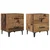 Ormarić za krevet s ladicama 2 pcs Staro drvo 40 x 35 x 47,5 cm