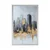 Plakat panorama nebotičnikov v zlato sivi - 30x45 black