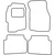 Textile car mats Rover 45 2003-2004