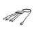 SANDBERG Kabl-display HUB All-In-One USB C/DP/m DP/HDMI - HDMI 2m 509-21 sivi