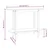 Konzolni stol crni 110 x 40 x 80cm od masivne borovine