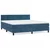 VIDAXL Box spring postelja z vzmetnico temno modra 160x200 c