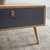 Bessagi Home Couchtisch Holz lena, Ca. 120x60 Cm, Eiche, Massiv