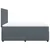 Vidaxl Box spring postelja z vzmetnico temno siva 160x200 cm žamet