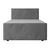 Livetastic BOXSPRING POSTELJA 140 cm  x 200 cm , les, kovina, umetna masa, tekstil svetlo siva