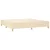 Vidaxl Box spring postelja z vzmetnico krem 200x200 cm blago