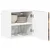 Ormar za Zid LUCCA 2 pcs Dimljeni hrast 40 x 31 x 40 cm
