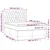 Vidaxl Box spring postelja z vzmetnico LED temno siva 140x200 cm blago