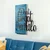 Ebedi Nakis -3 BlueBlack Decorative Wooden Wall Accessory