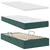 Krevet s od storage s madracem Tamnozelena 90 x 200 cm