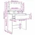 Vidaxl Toaletne mize za spalnice Betonsko siva 80 x 39,6 x 135 cm