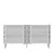 Hanah Home Konzola Dome KB150, 150x75x35 cm, Belo-srebrne boje