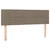 Vidaxl Box spring postelja z vzmetnico taupe 140x200 cm blago