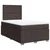 vidaXL vidaXL Box spring postelja z vzmetnico temno rjava 120x190 cm blago, (21310318)