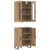 Highboard 2 pcs hrast artisan Konstruirano drvo