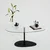 Hanah Home Klub sto Porto, 90x40x60 cm, Crni