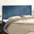 Vidaxl Vzglavje postelje temno modro 200x5x118/128 cm žametno