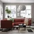 LILLEHEM Modularna ugaona sofa 4-sed, Gunnared/smeđe-crvena metal