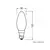 LED sijalica B75 2700K 7W E14 OSRAM