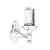 Opviq Spoljna zidna lampa BAP-68174-BSY, 28 cm, E27, 40W, IP65, Crna