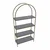 Hanah Home Linda polica za knjige 80 × 172 × 30 cm, antik / providno staklo