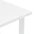 Vidaxl Vrtna miza bela 80x75x72 cm plastika