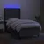 Vidaxl Box spring postelja z vzmetnico LED temno siva 80x200 cm blago