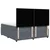 Vidaxl Box spring postelja z vzmetnico temno siva 180x200 cm žamet