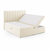 Bež boxspring postelja s prostorom za shranjevanje 180x200 cm Gina – Milo Casa