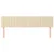 Vidaxl Posteljno vzglavje krem 200x5x78/88 cm blago