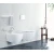 INFINITY Stenski viseči bide 36,5x53cm, bel - Bela - 36,5x53 cm - Isvea - INFINITY - 24 - Keramika - Classic - 365 - 530 - 14