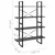 Ormarić za knjige s 4 razine sivi 100 x 30 x 140 cm od borovine