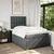 Vidaxl Box spring postelja z vzmetnico temno siva 120x190 cm blago