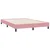 Vidaxl Box spring postelja z vzmetnico roza 140x220 cm žamet