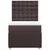 Vidaxl Box spring postelja z vzmetnico temno rjava 80x200 cm blago