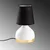 Opviq Stona lampa 8021, 17x17x33 cm, IP20, Crno-bela