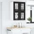 Viseći ormarić s pohranom 2 pcs Crni hrast 60 x 31 x 40 cm