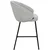 shumee Oblazinjen barski stol, blago v otilo sivi barvi, 65 cm
