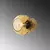 Opviq Zidna lampa Benek-15-14404, 15x18x15cm, IP20, Zlatna boje