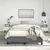 vidaXL Posteljni okvir brez vzmetnice temno siv 137x190 cm blago