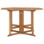 Sklopivi vrtni blagovaonski stol 110 x 110 x 75 cm od tikovine