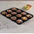 Berlinger Haus Kalup za 12 mafina Matte Black Collection BH-7950N, Crni